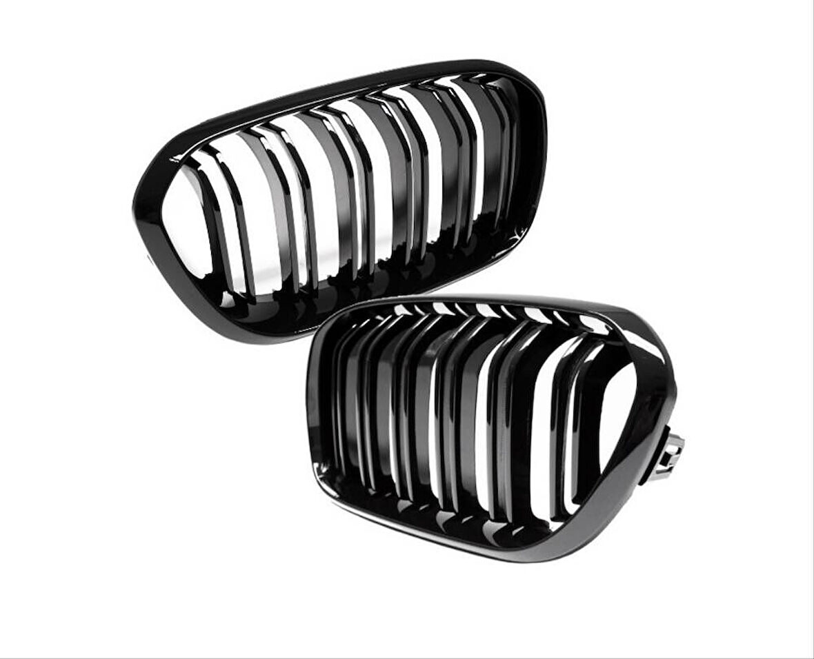 BMW F20 2016+ Çift Çizgi Böbrek - Piano Black