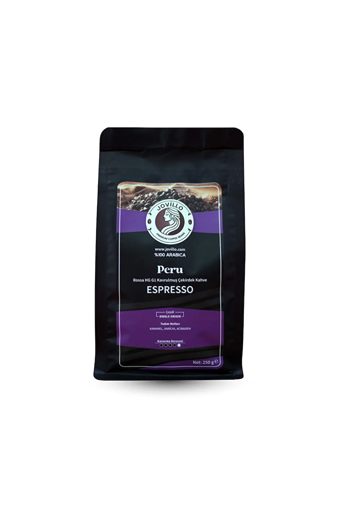 Peru Çekirdek Kahve – Rossa Hg Gı, %100 Arabica, Espresso Için Özel Kavrulmuş – 250G