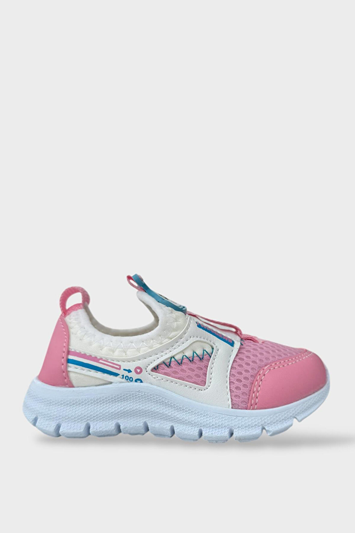 Çocuk Airfile Hafif Taban Kreş Ev Okul Bebe Spor Ayakkabısı BEYAZ - PEMBE