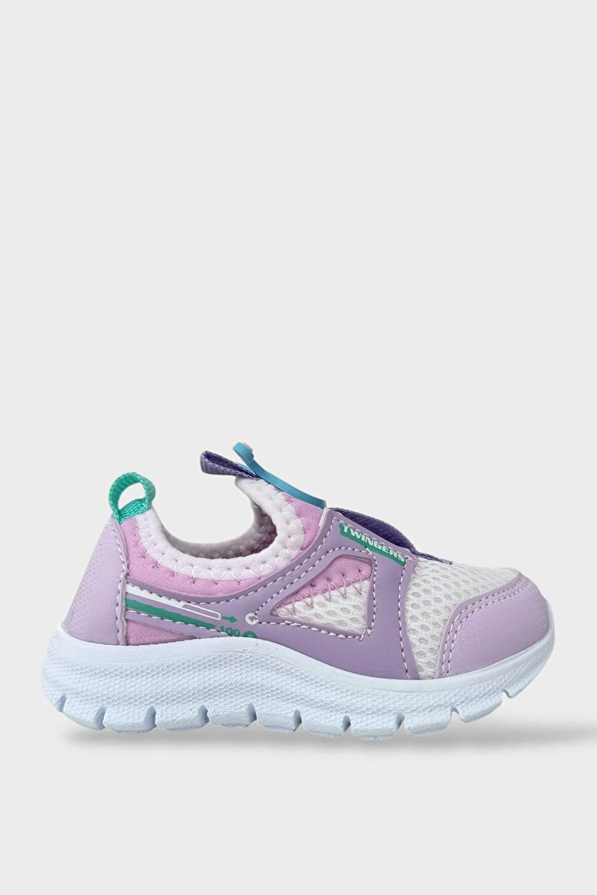 Çocuk Airfile Hafif Taban Kreş Ev Okul Bebe Spor Ayakkabısı BEYAZ - LİLA