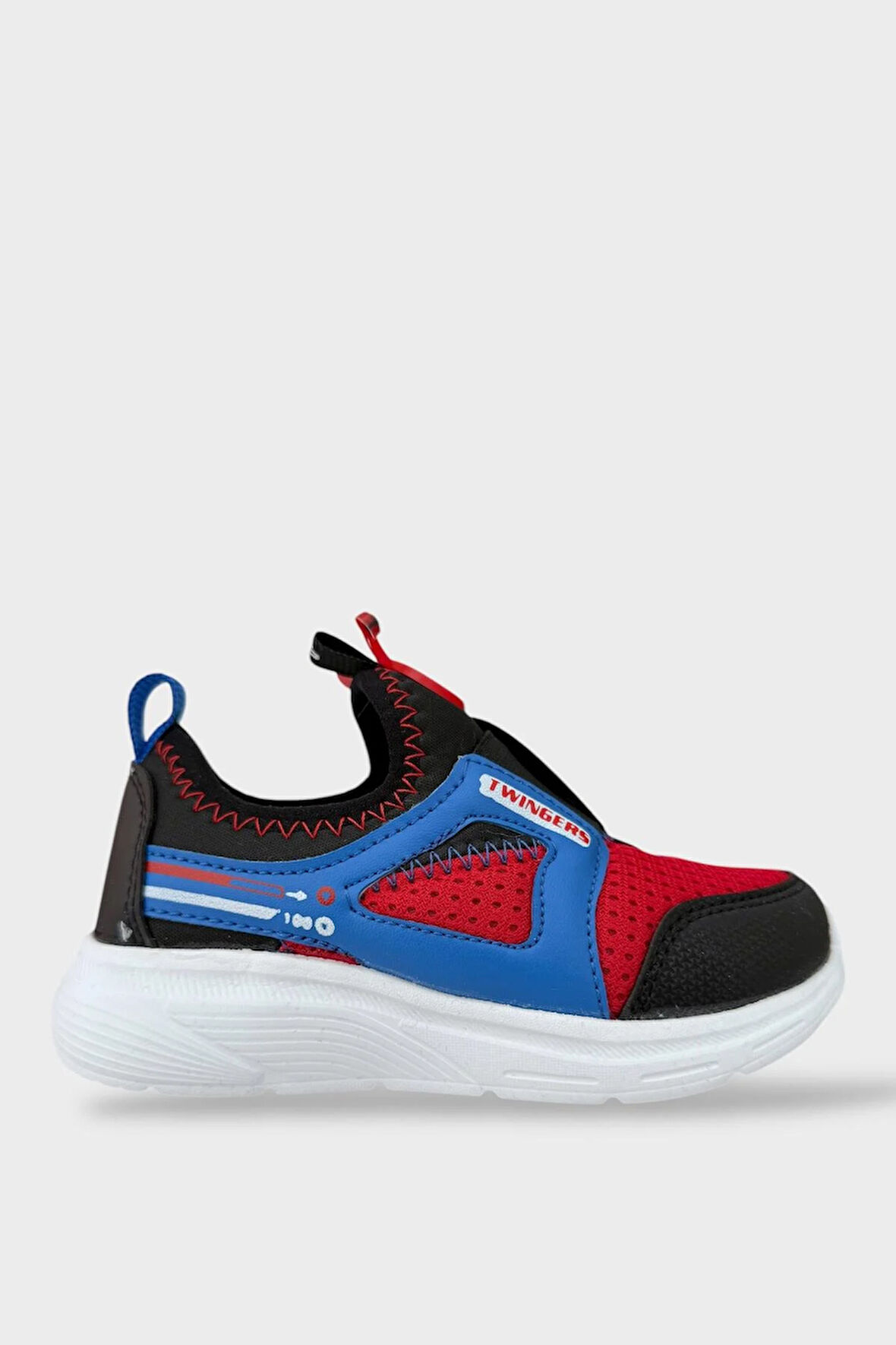 Çocuk Airfile Hafif Taban Kreş Ev Okul Spor Ayakkabı SİYAH - KIRMIZI