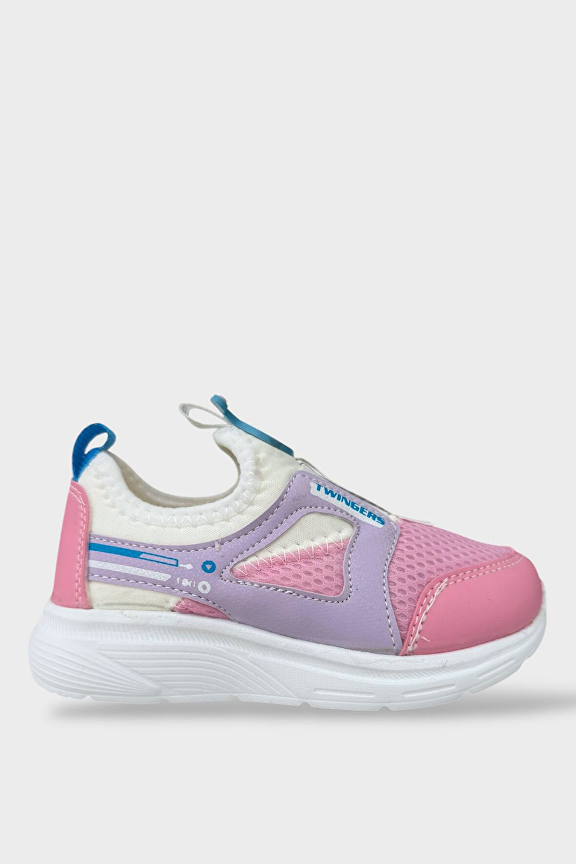 Çocuk Airfile Hafif Taban Kreş Ev Okul Spor Ayakkabı BEYAZ - PEMBE