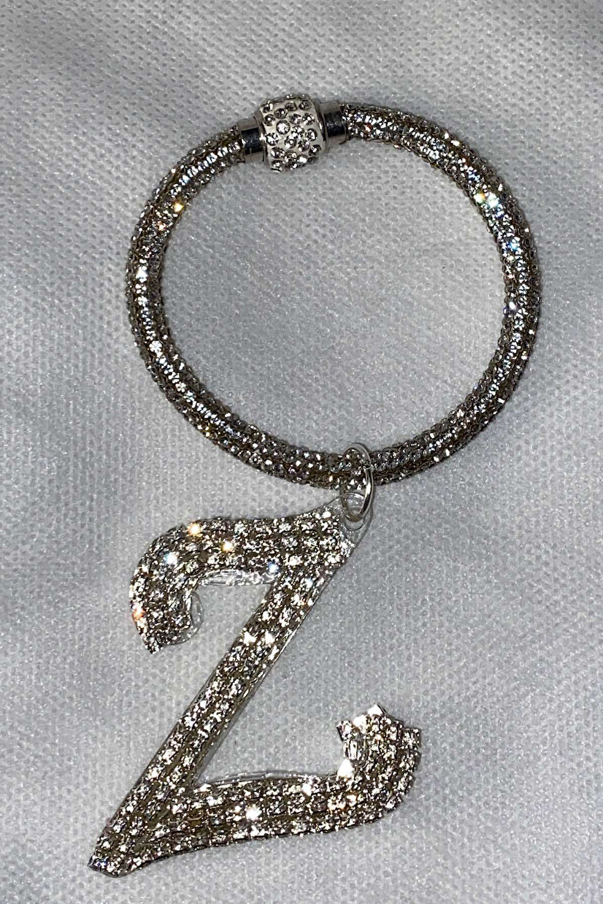 Swarovski Taşlı Bileklik Anahtarlık Z Harfli