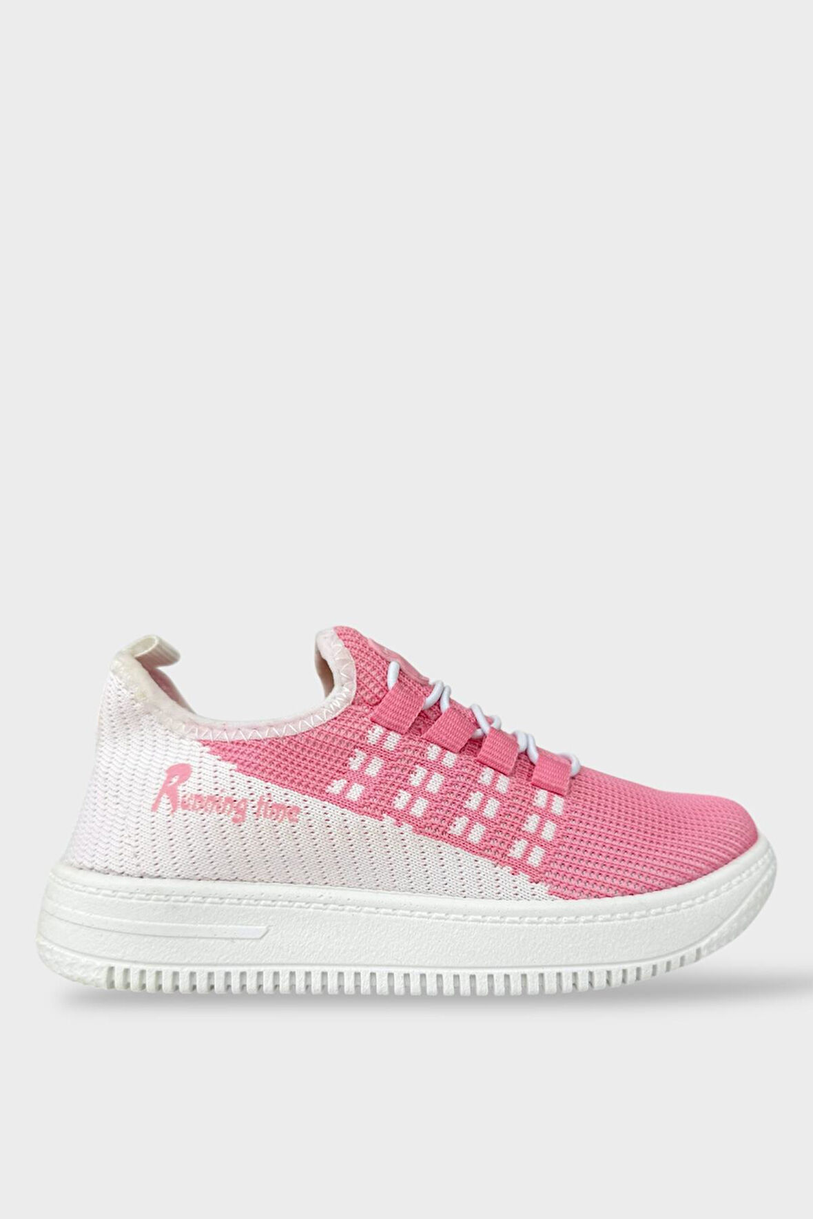 Çocuk Triko Akıllı Bağcık Aqua Spor Ayakkabı PEMBE