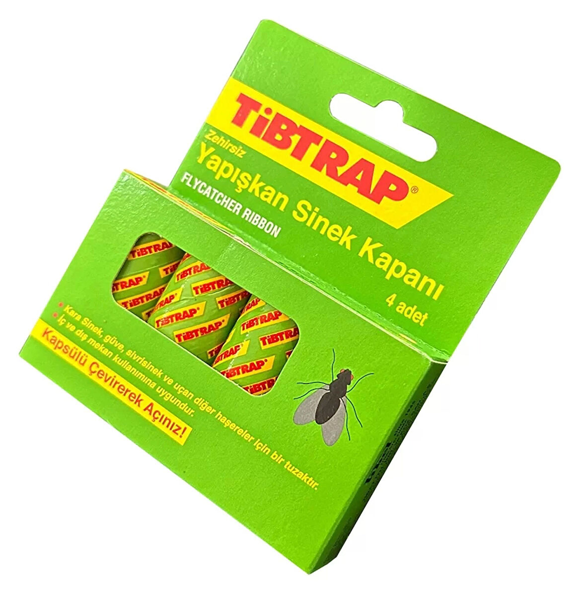 Tibtrap Zehirsiz Yapışkan Sinek Kapanı 4 Lü Paket