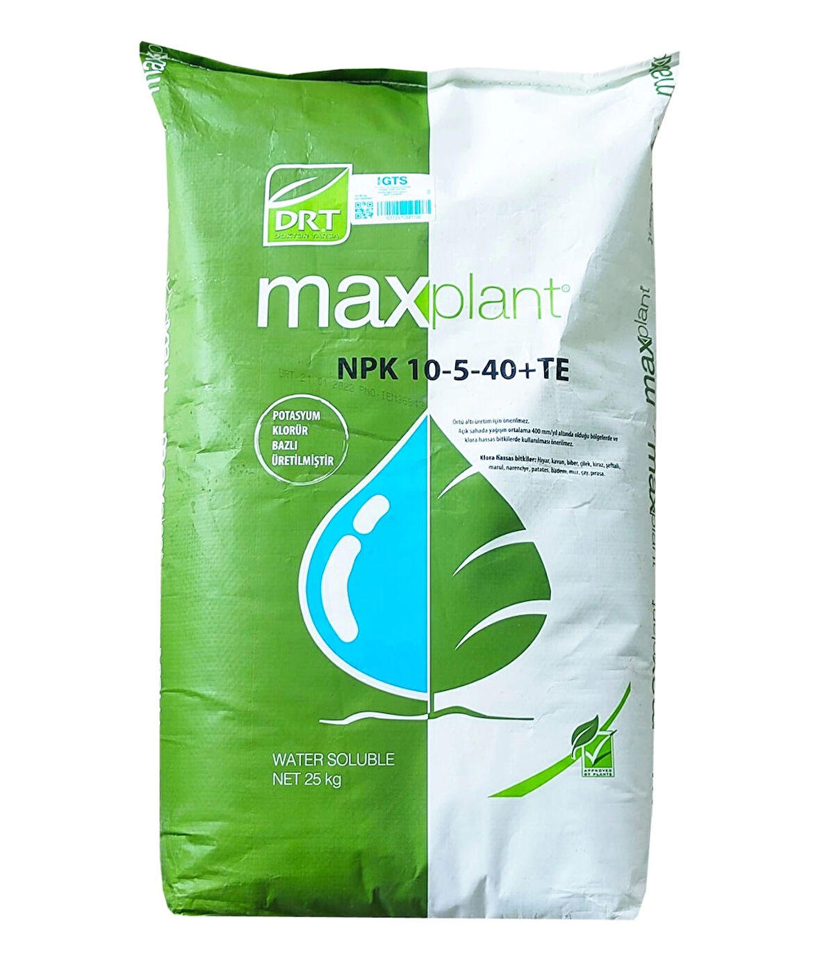 Dr Tarsa Maxplant 10-5-40+Te 25Kg Npk Gübresi Harmanlanmış