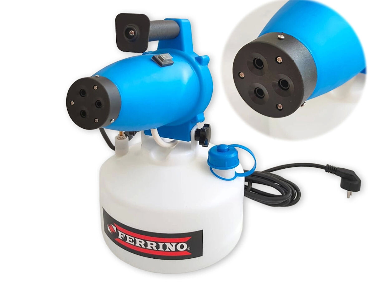 Cold Fog 3 Nozullu Elektrikli Ulv Sisleme Dezenfeksiyon Cihazı 6 Lt