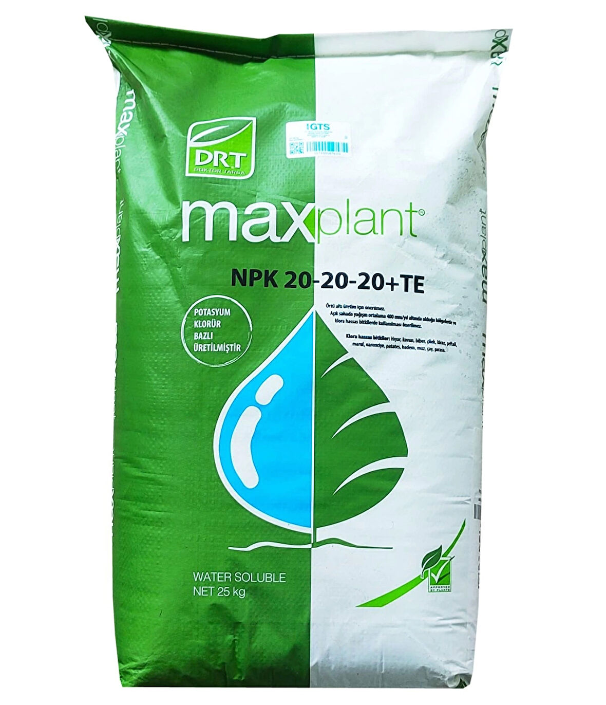 Dr Tarsa Maxplant 20-20-20+Te 25Kg Npk Gübresi Harmanlanmış