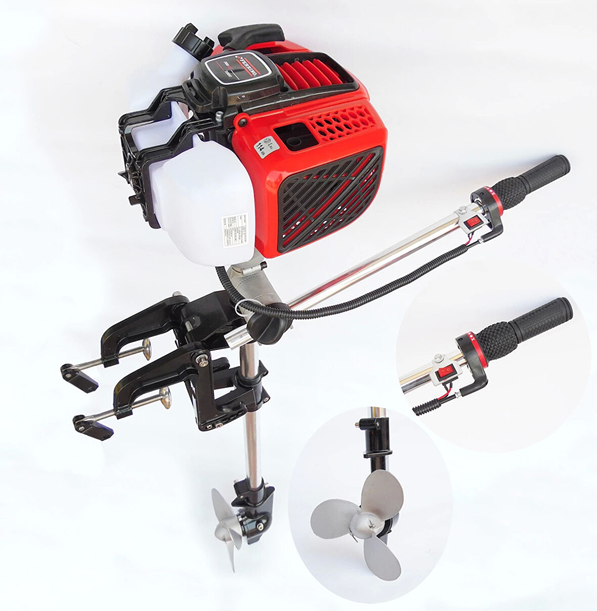 Ferrino Kayık Tekne Sandal Aparatı 2.6hp Marşlı Motorlu 2 Zamanlı