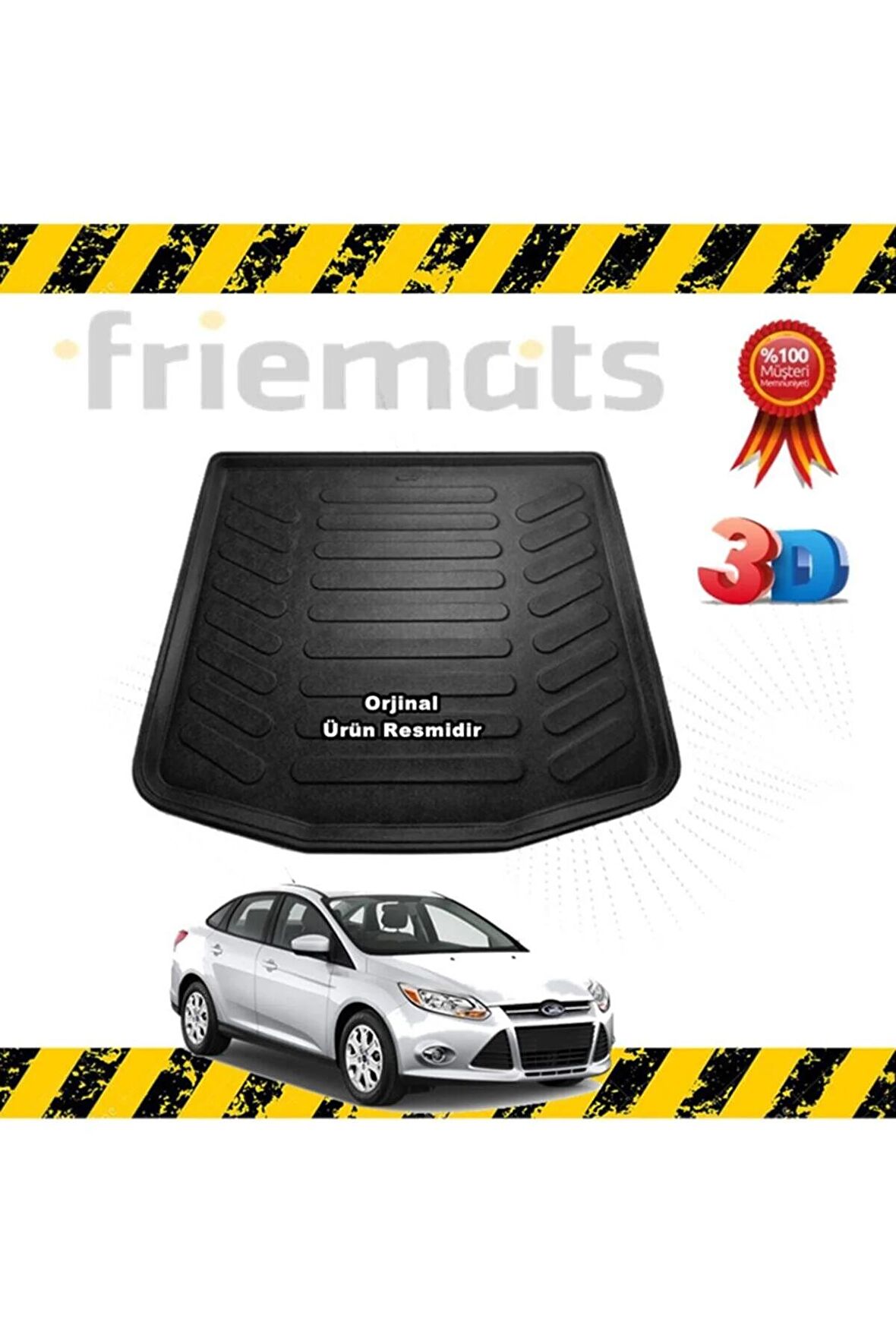 Ford Focus 3 Sedan 3d Bagaj Havuz Paspası 2011-2015 Arası