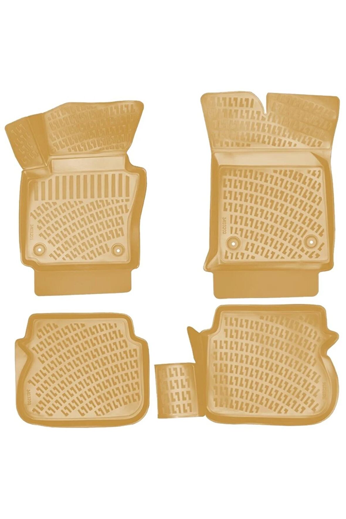 Volkswagen Caddy 3D Paspas Havuzlu Paspas BEJ 2004 - 2020 Arası BEJ Renk friemats Marka