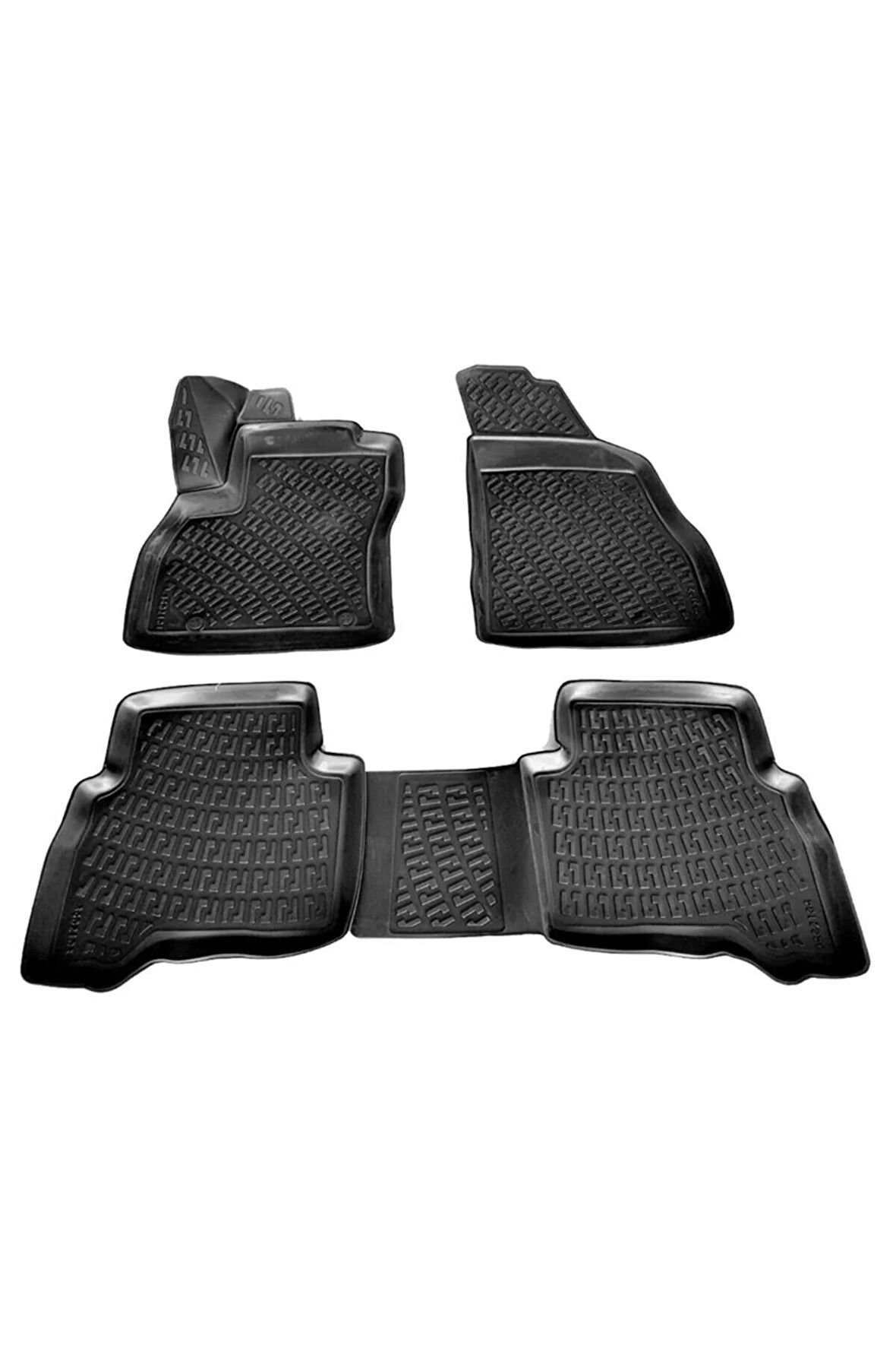 Fiat Fiorino 3d Paspas Havuzlu 2007 - 2019 Arası Siyah 4 Lü Set