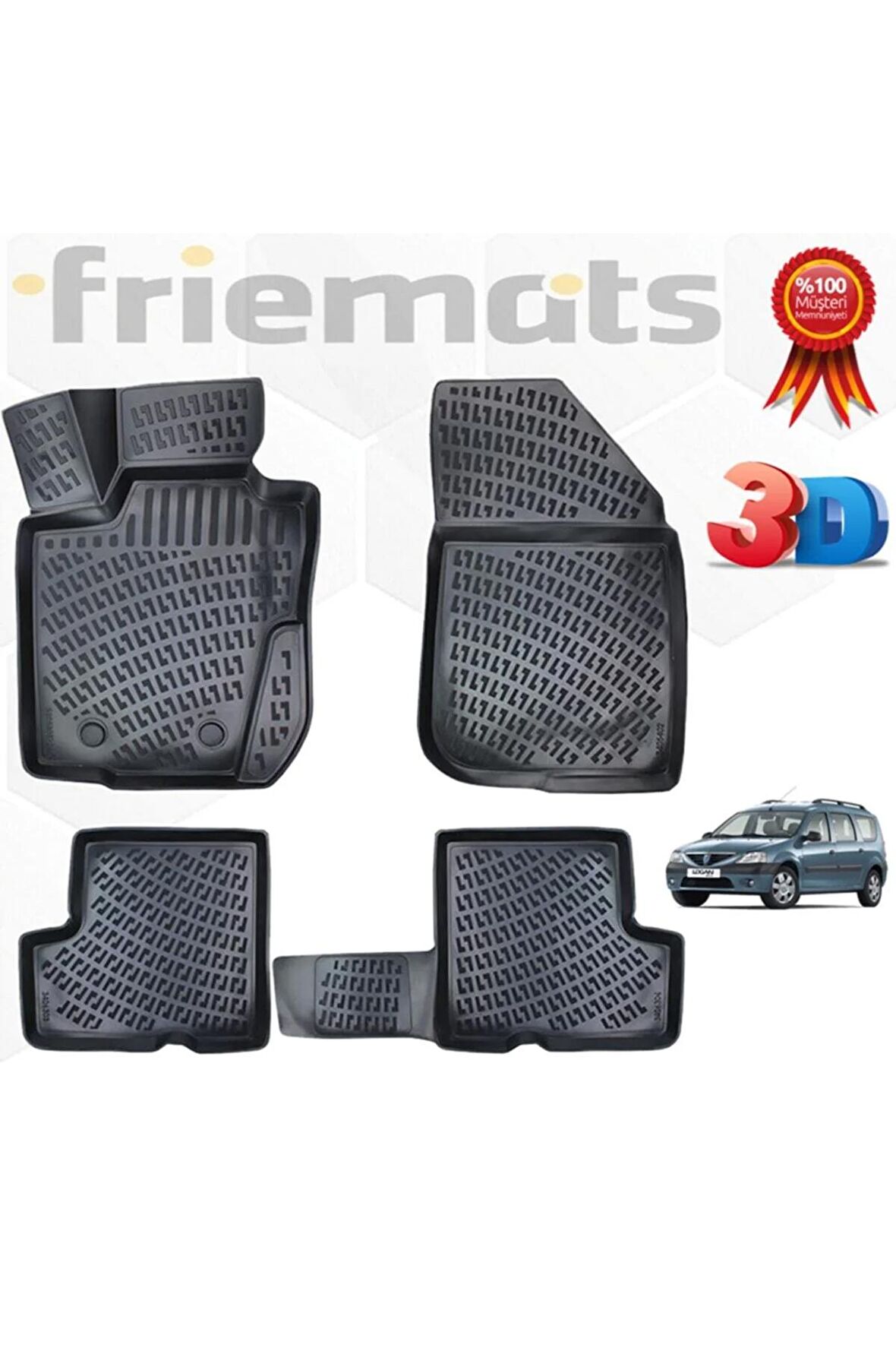 Dacia Logan Mcv 3d Havuzlu Paspas 2005-2012 Arası
