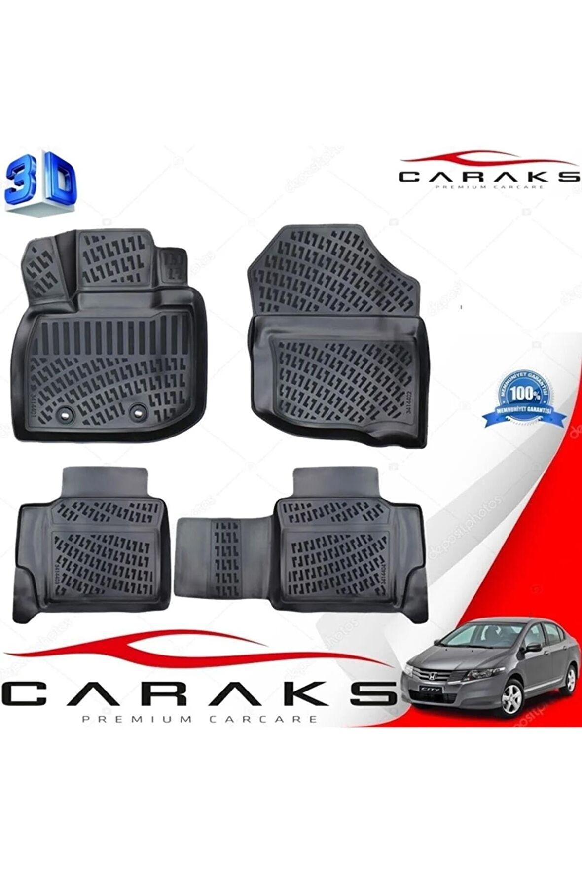Honda City 3d Havuzlu Paspas 2009-2011 Arası Marka
