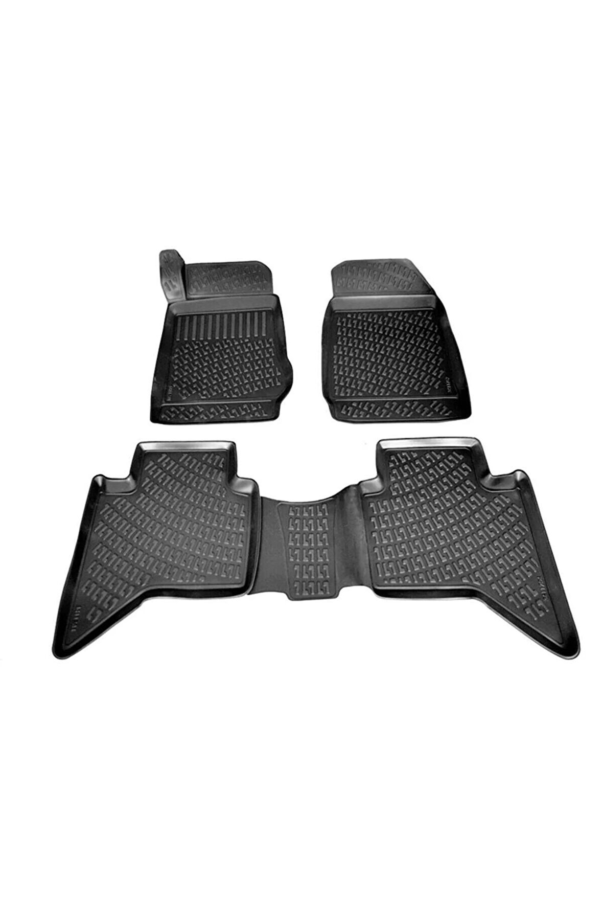 Isuzu D-max 3d Paspas Havuzlu 2013-2020 Arası Siyah 4 Parça Set