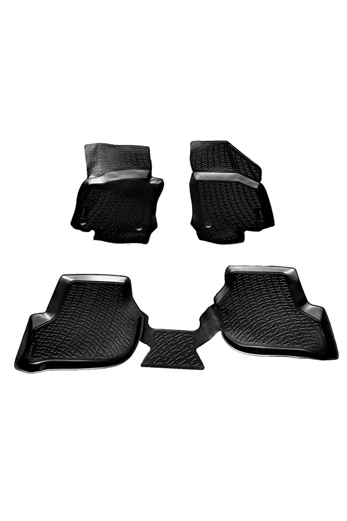 Seat Toledo 3d Paspas Havuzlu Sedan 2004 - 2012 Arası Siyah 4 Parça Set