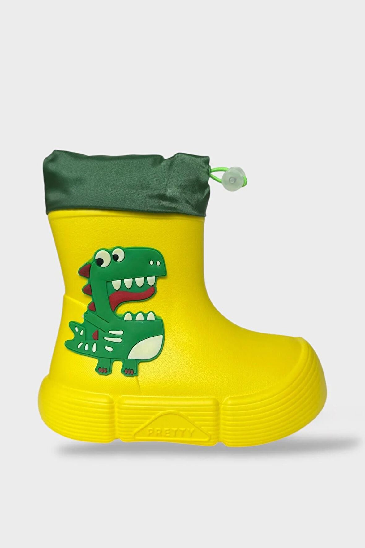Çocuk Kışlık Su Geçirmez Yağmur Botu SARI