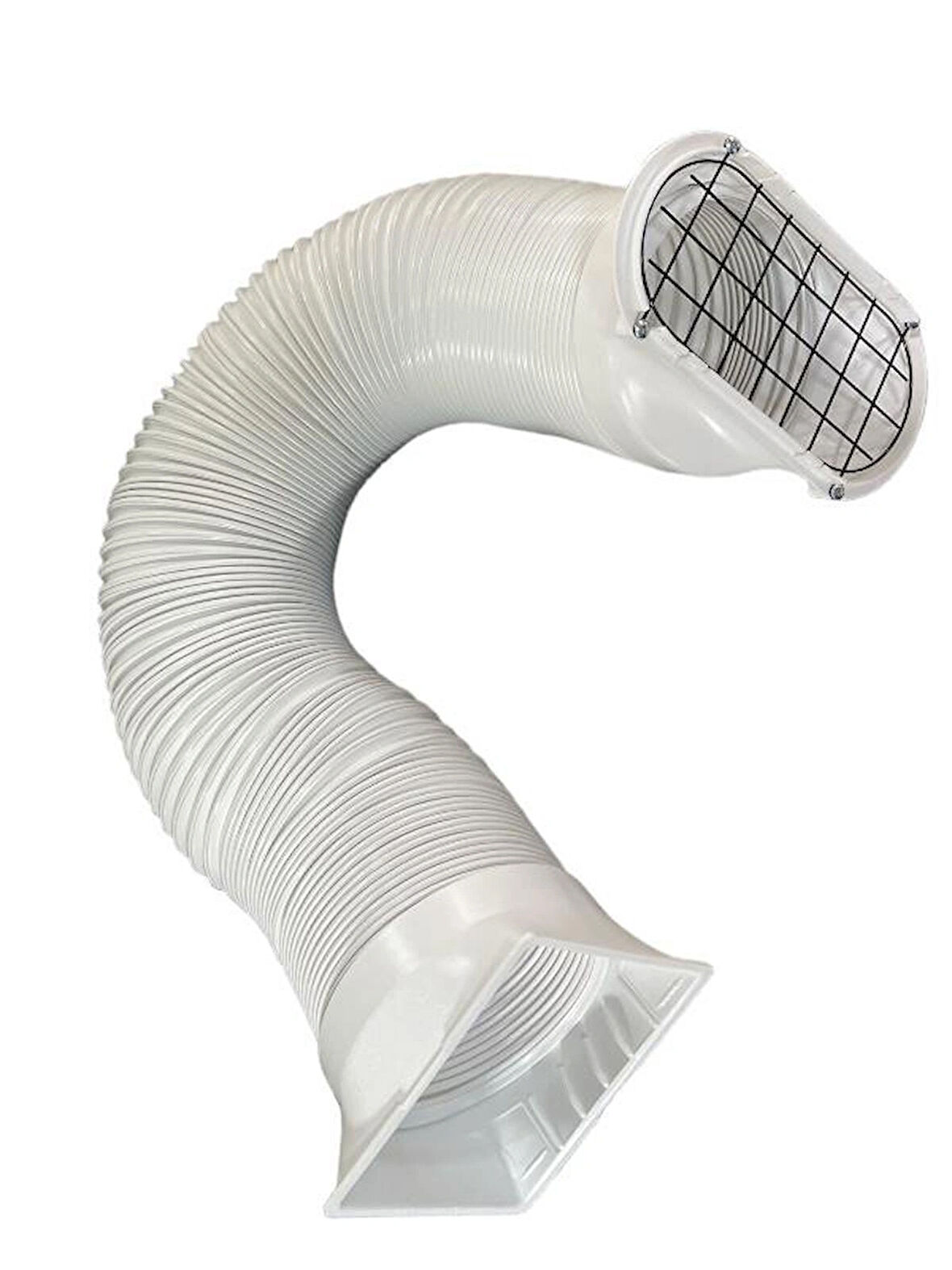 TLC TAC-12CHPB/DM4 MOBİL KLİMA SICAK HAVA TAHLİYE HORTUMU VE APARATLARI AĞIZ ÇAPI 15 CM UZUNLUK 135 CM  