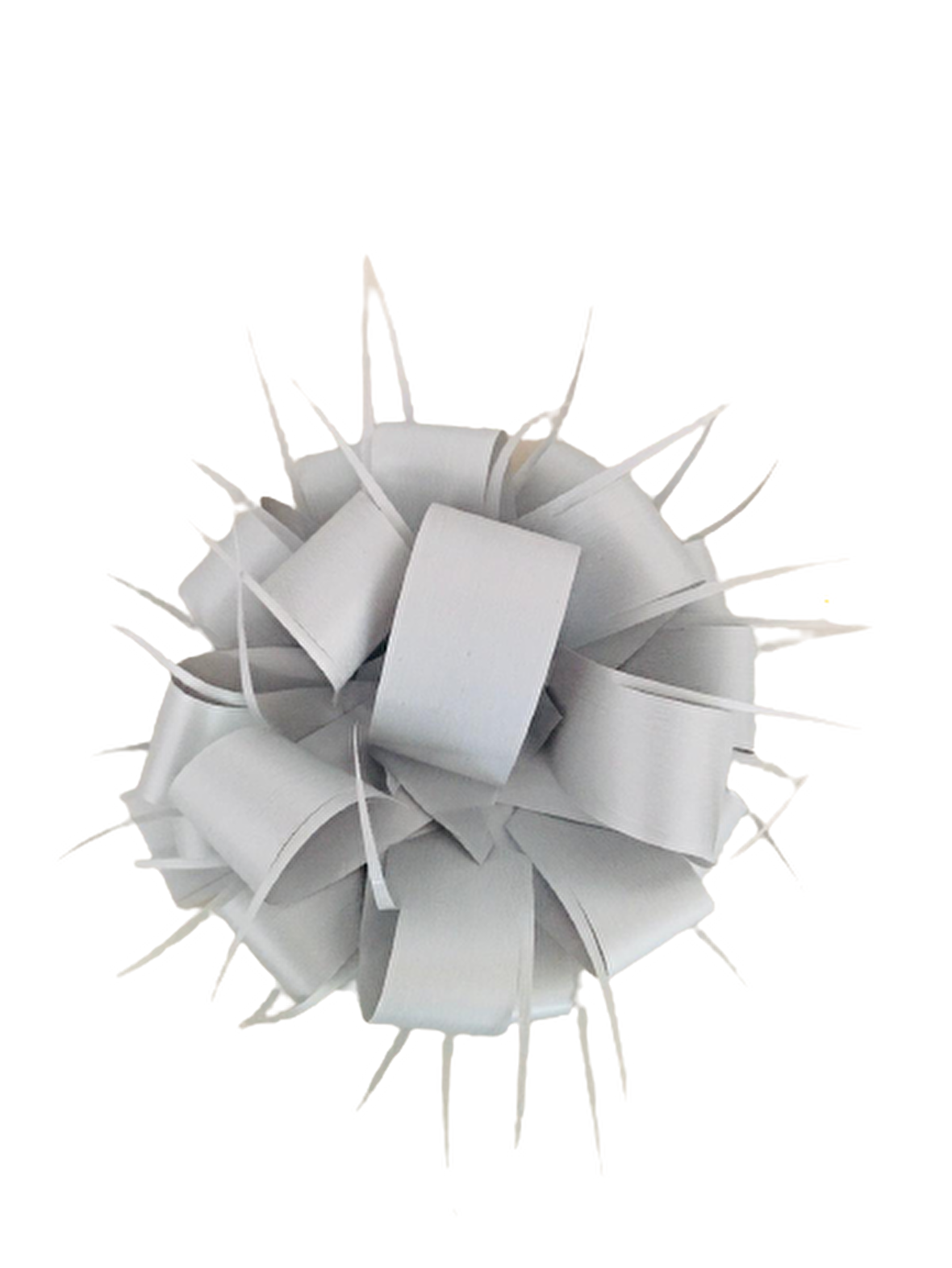 FİYONK POMPOM MAT GRİ/GÜMÜŞ 9CM 2'Lİ
