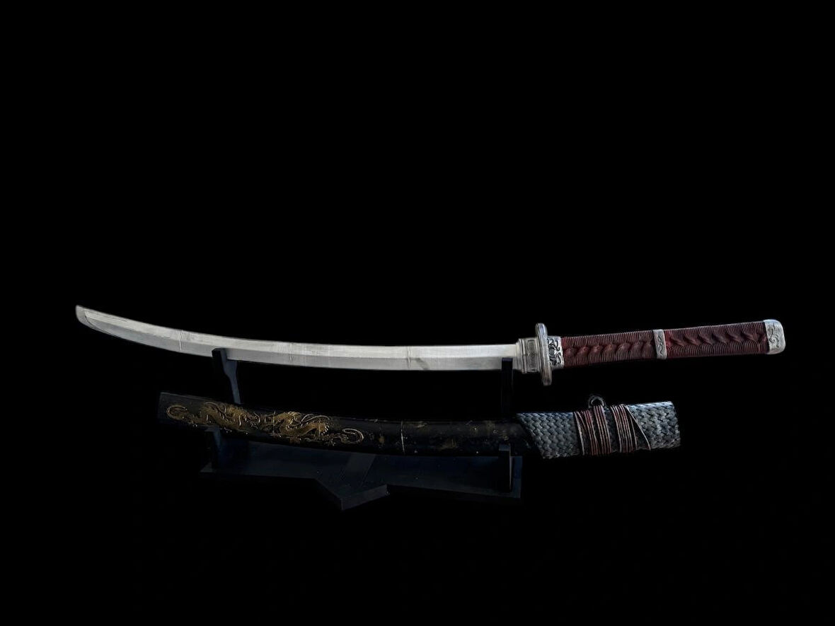 Katana Kılıcı Figür Dekor Standlı ve Kılıflı