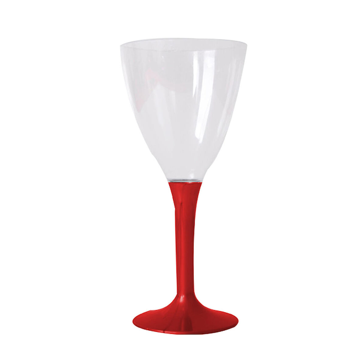 AYAKLI BARDAK KIRMIZI 10'LU