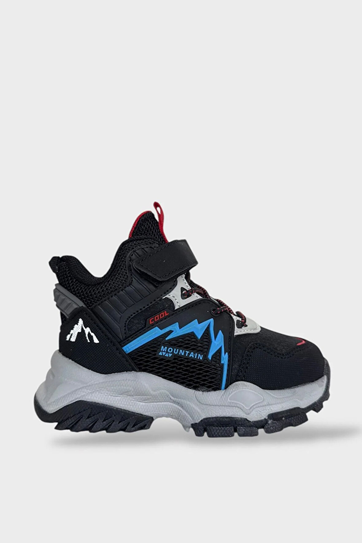 Cırtlı Soğuk Geçirmez Outdoor Çocuk Bot SİYAH - MAVİ