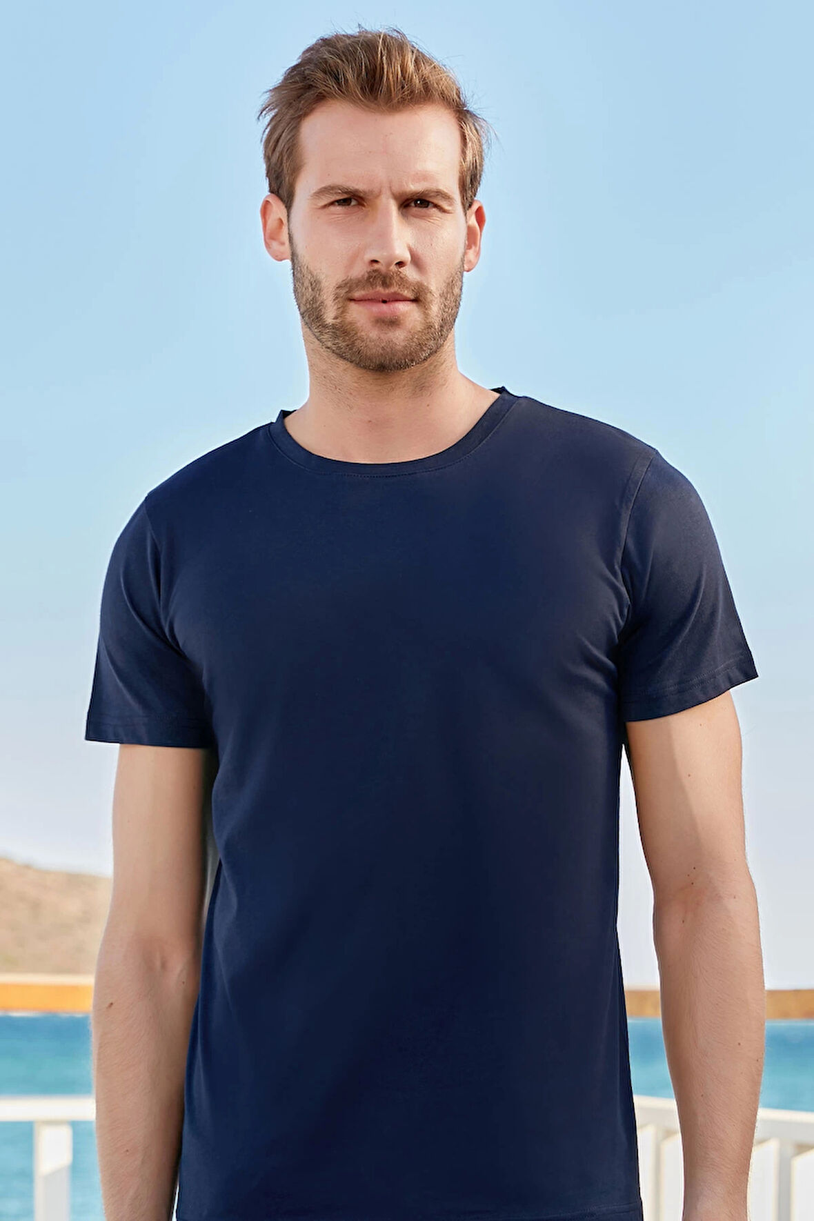 BERRAK 4097 ERKEK T-SHİRT LACİVERT