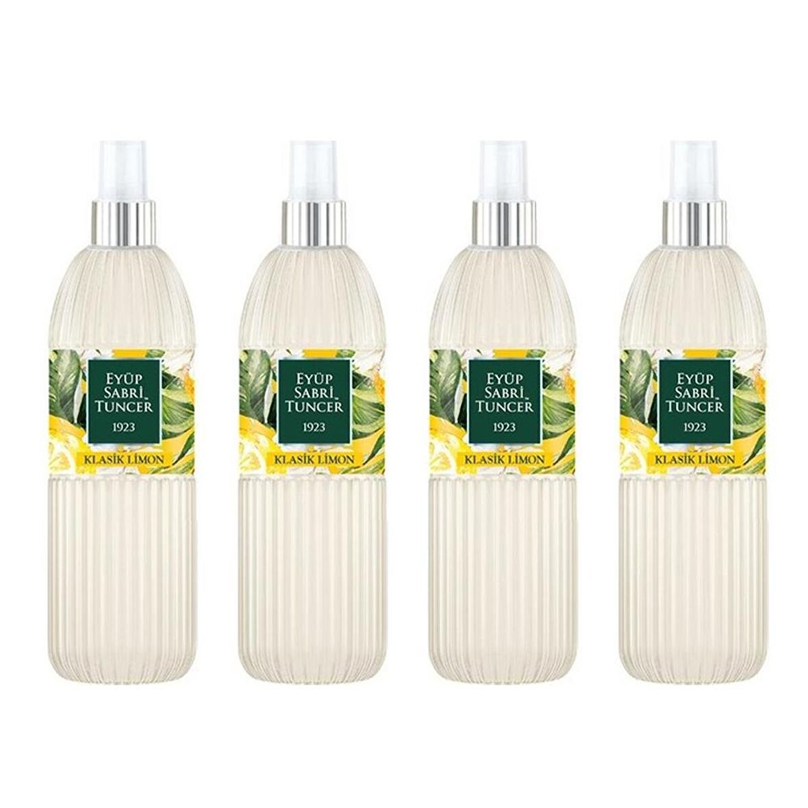 Klasik Limon 80 Derece Sprey Pet Şişe 150 ml 4 Adet Kolonya