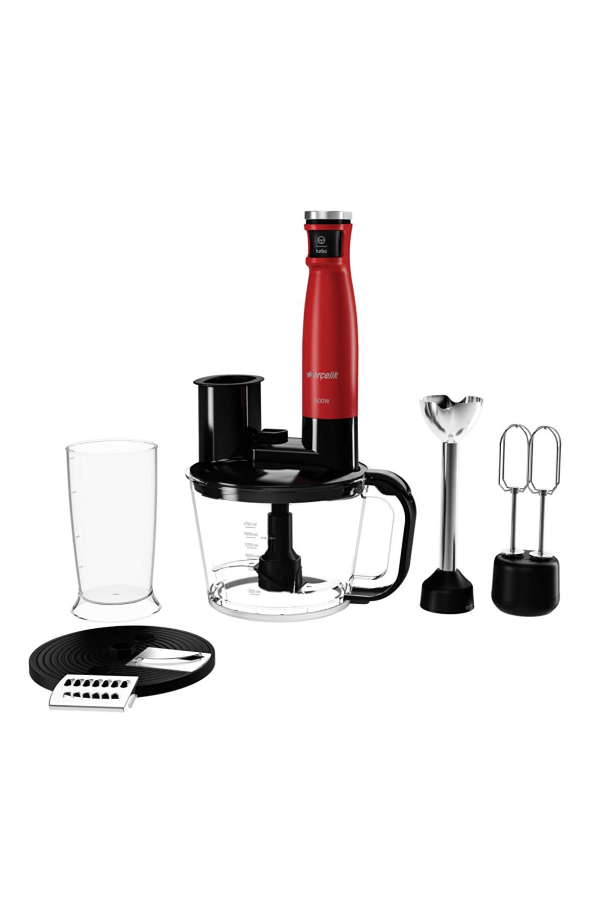 Rhb 6050 K Resital Kırmızı 1500 W Blender Set