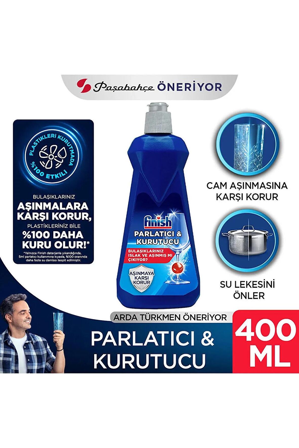 Finish Bulaşık Makinesi Parlatıcı Ve Kurutucu 100 Yıkama 400 ml