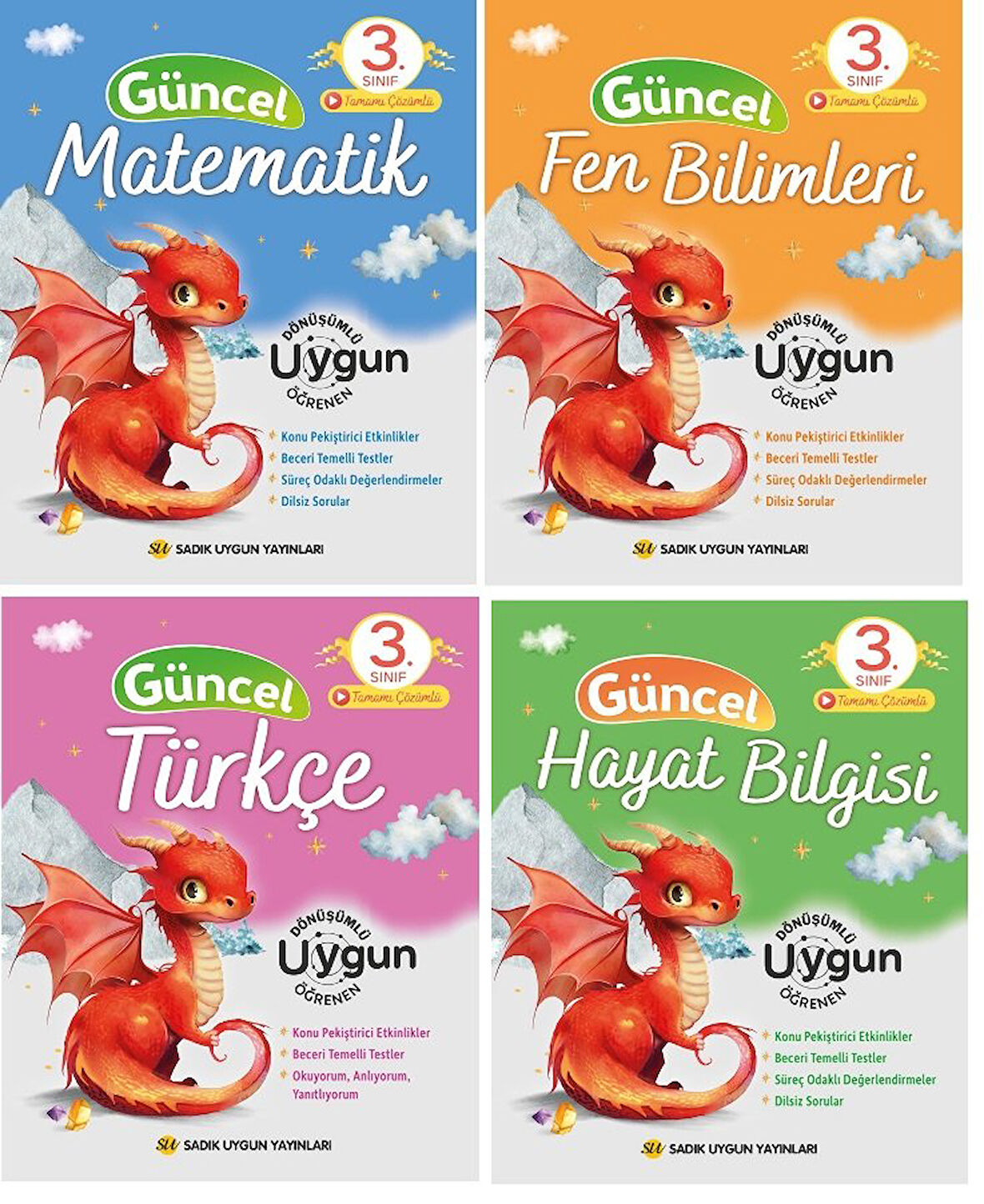 Sadık Uygun 3.Sınıf Güncel 4'lü Kitap Seti