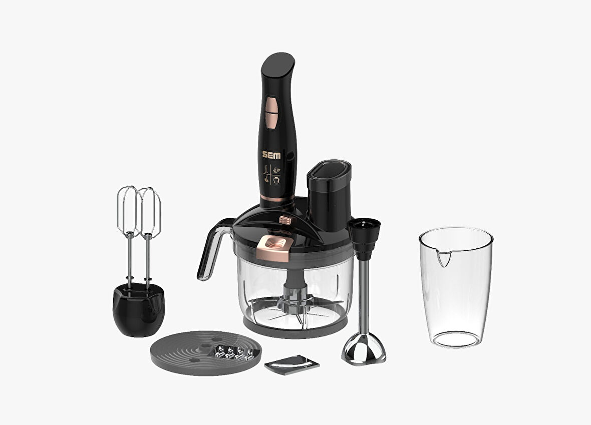 SEM SK-234 BLENDER SET 5 PARÇA SİYAH