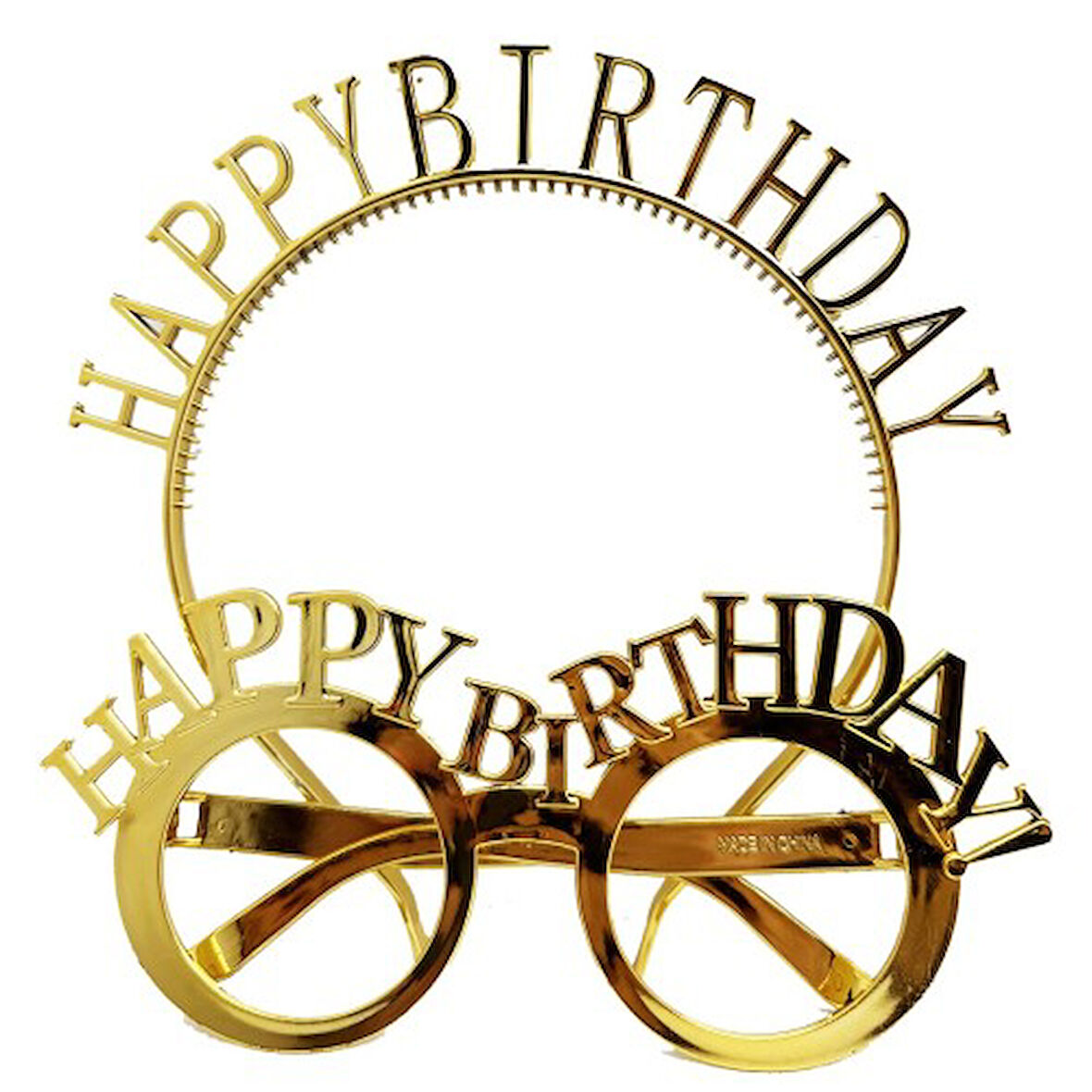 Periboia Happy Birthday Gözlük Ve Taç