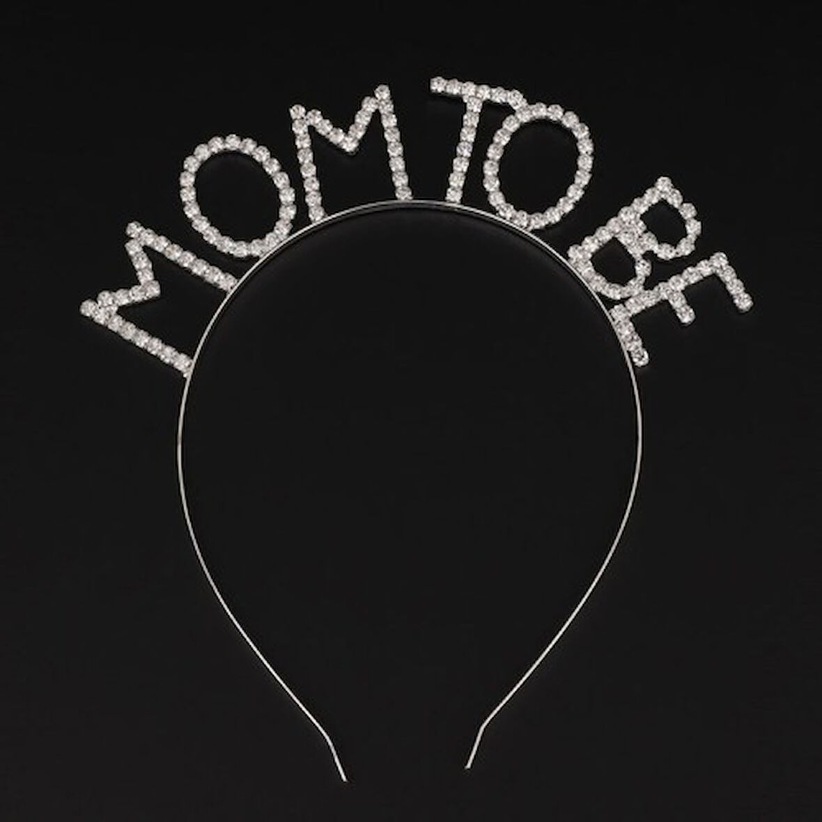 Periboia Kristal Taşlı Gümüş Renk Mom to Be Tacı Anne Tacı