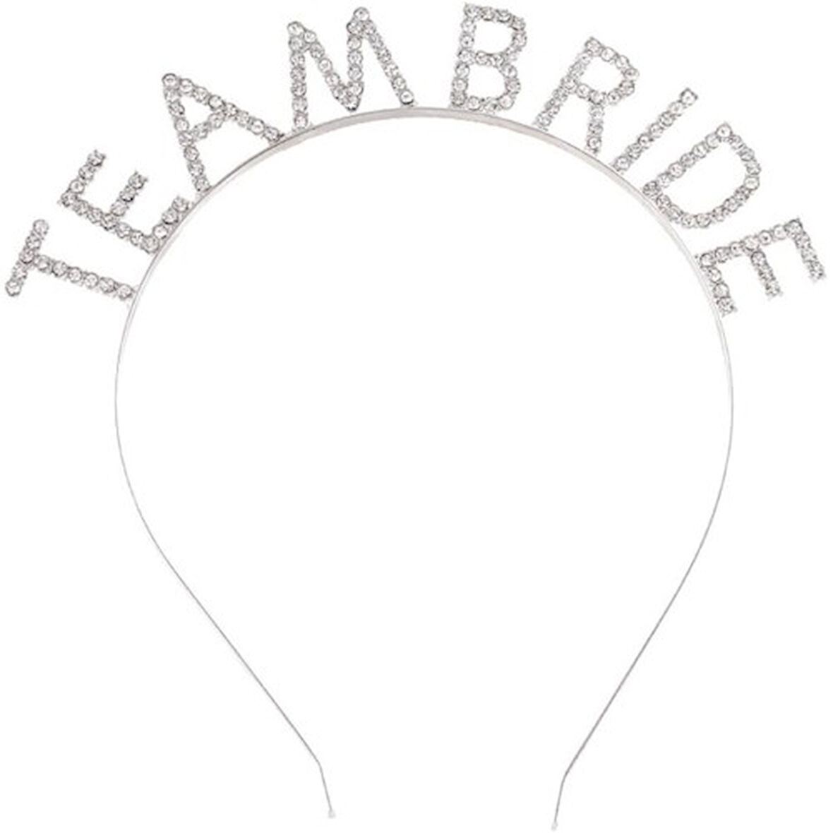 Periboia Gümüş Kaplama Kristal Taşlı Team Bride Taç