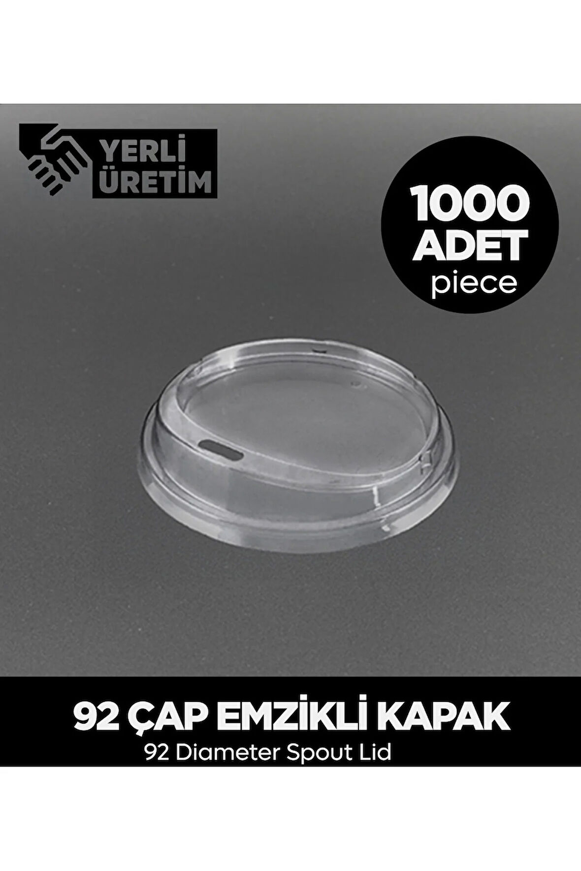 92 Çap Emzikli Kapak – 1.000 Adet