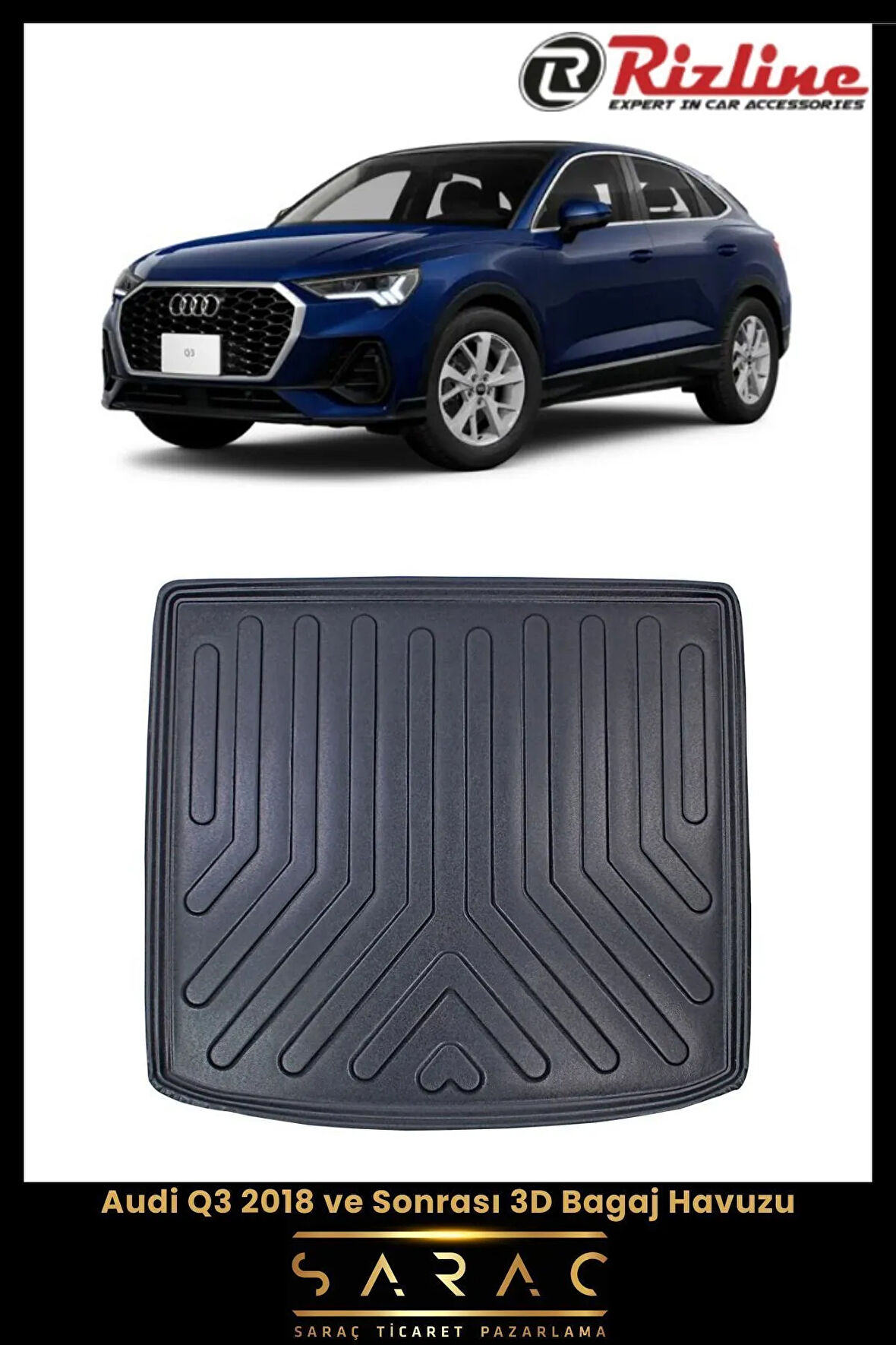 Rizline Audi Q3 2024 Model 3D Bagaj Havuzu