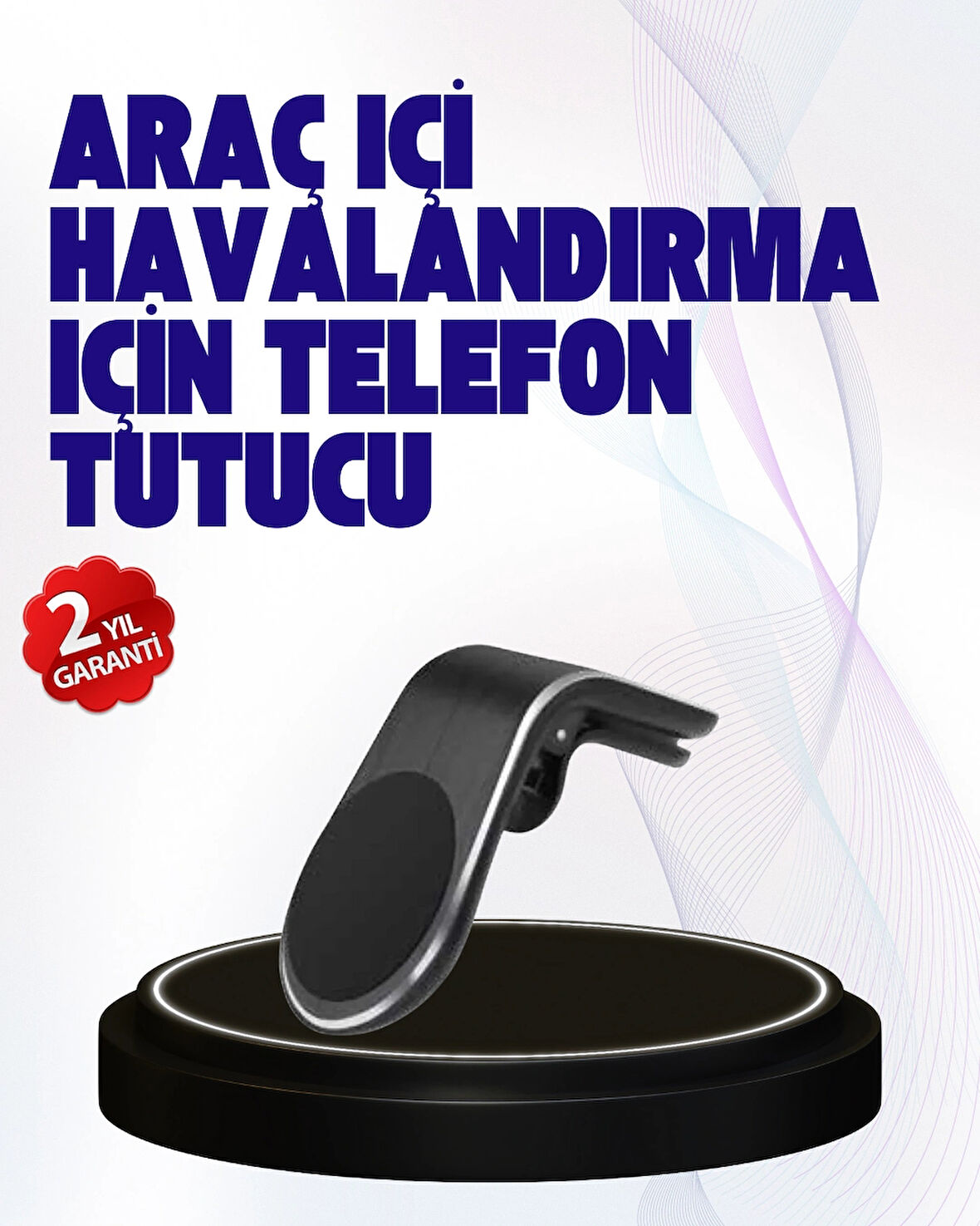 Güçlü Mıknatıslı Araç İçi Telefon Tutucu – Evrensel Uyum