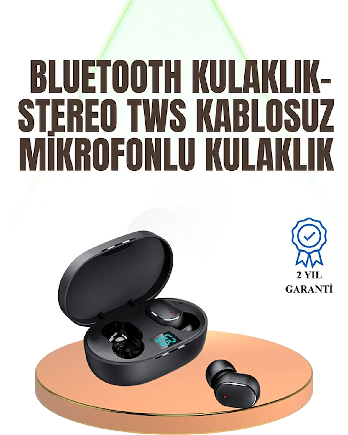 Kablosuz Kulak İçi Bluetooth Kulaklık Stereo Dokunmatik Kontrollü Kulaklık
