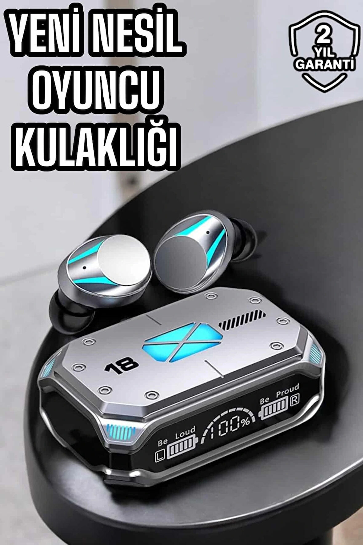 Yeni Nesil Kablosuz Bluetooth Kulaklık Dijital Göstergeli 5.3 Bluetooth