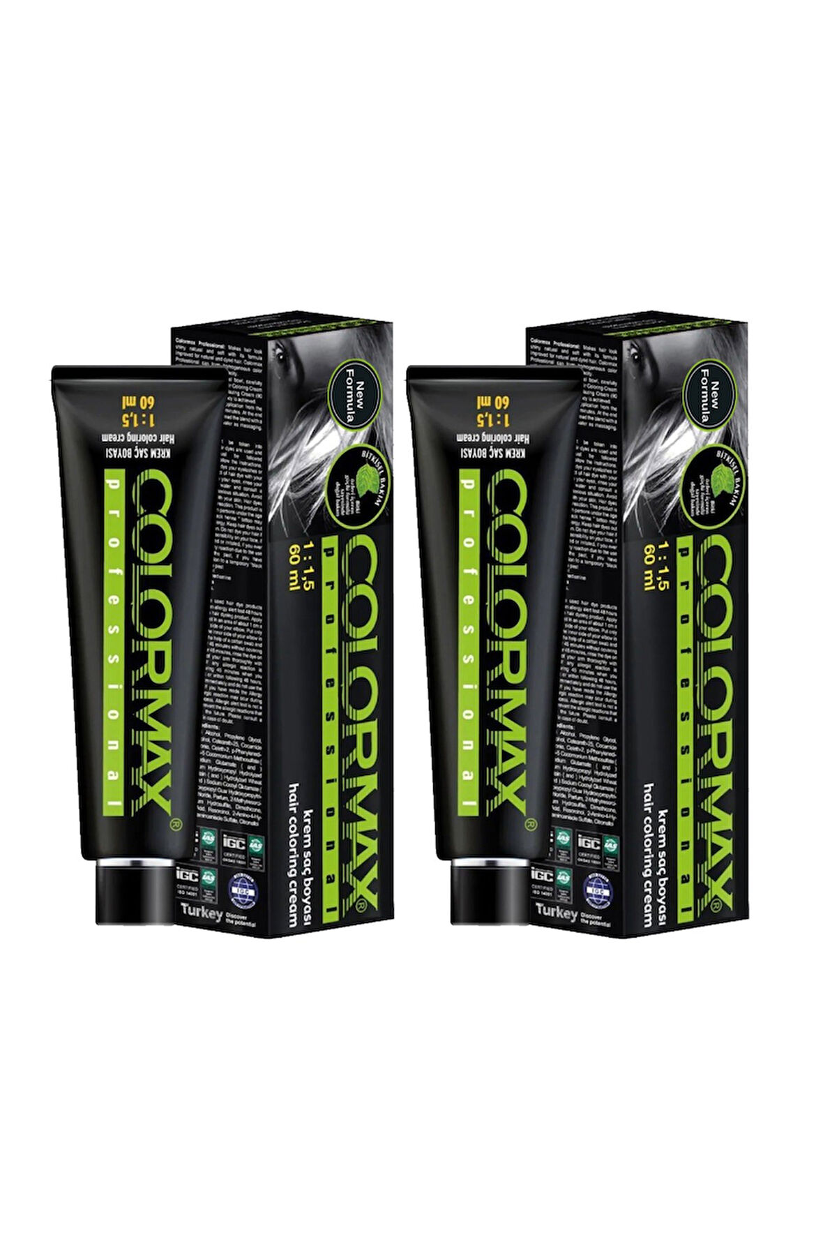 Colormax SPS338 Nouveau 2025/07.11 Yoğun Küllü Kumral 60 Ml 2 Adet Saç Boyası Oksidansız