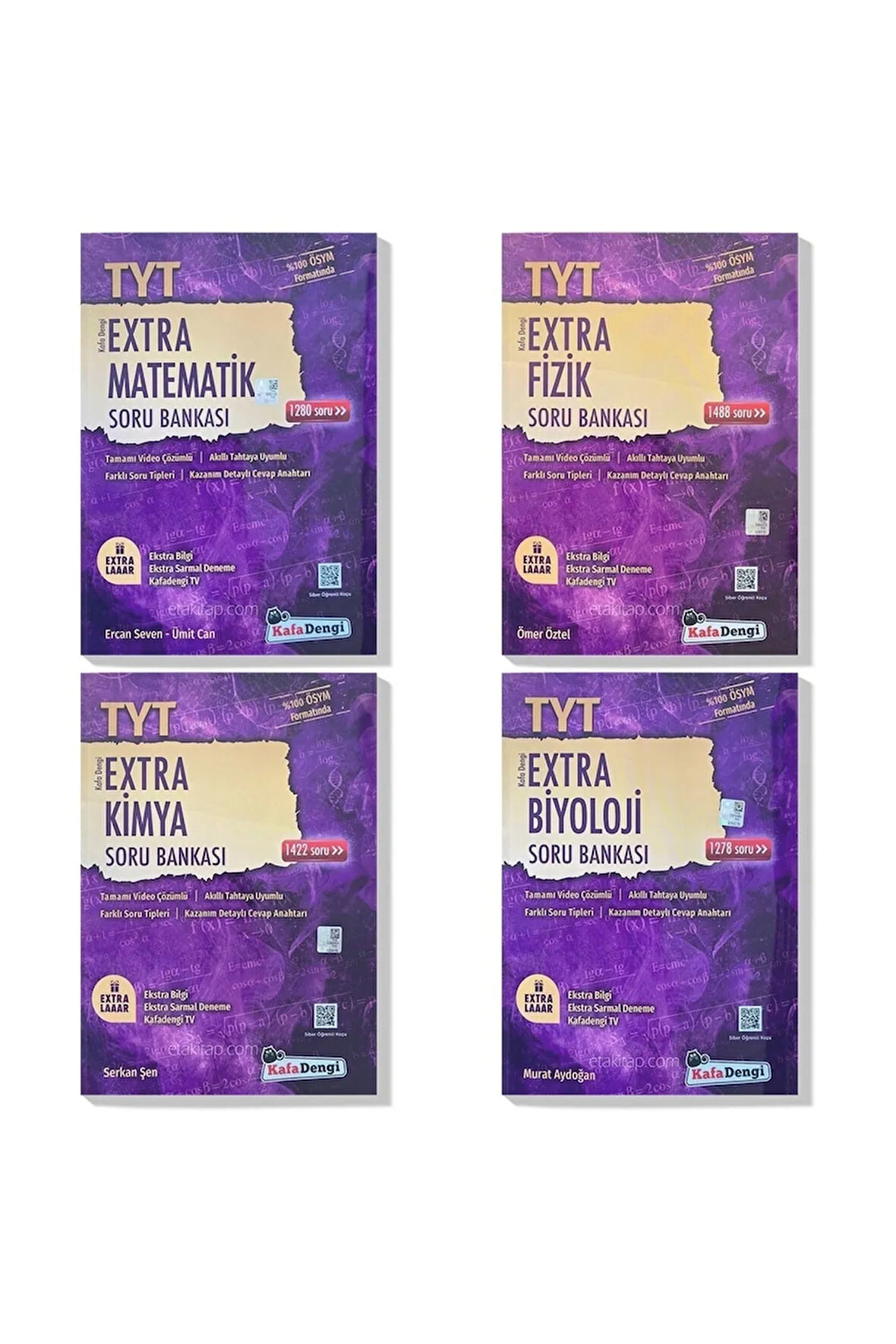 Kafa Dengi 2023 Tyt Matematik Kimya Fizik Biyoloji Extra Soru Bankası Seti (4 Kitap)