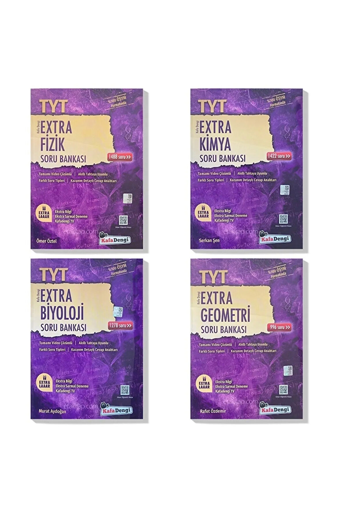 Kafa Dengi 2023 Tyt Fizik Kimya Biyoloji Geometri Extra Soru Bankası Seti (4 Kitap)