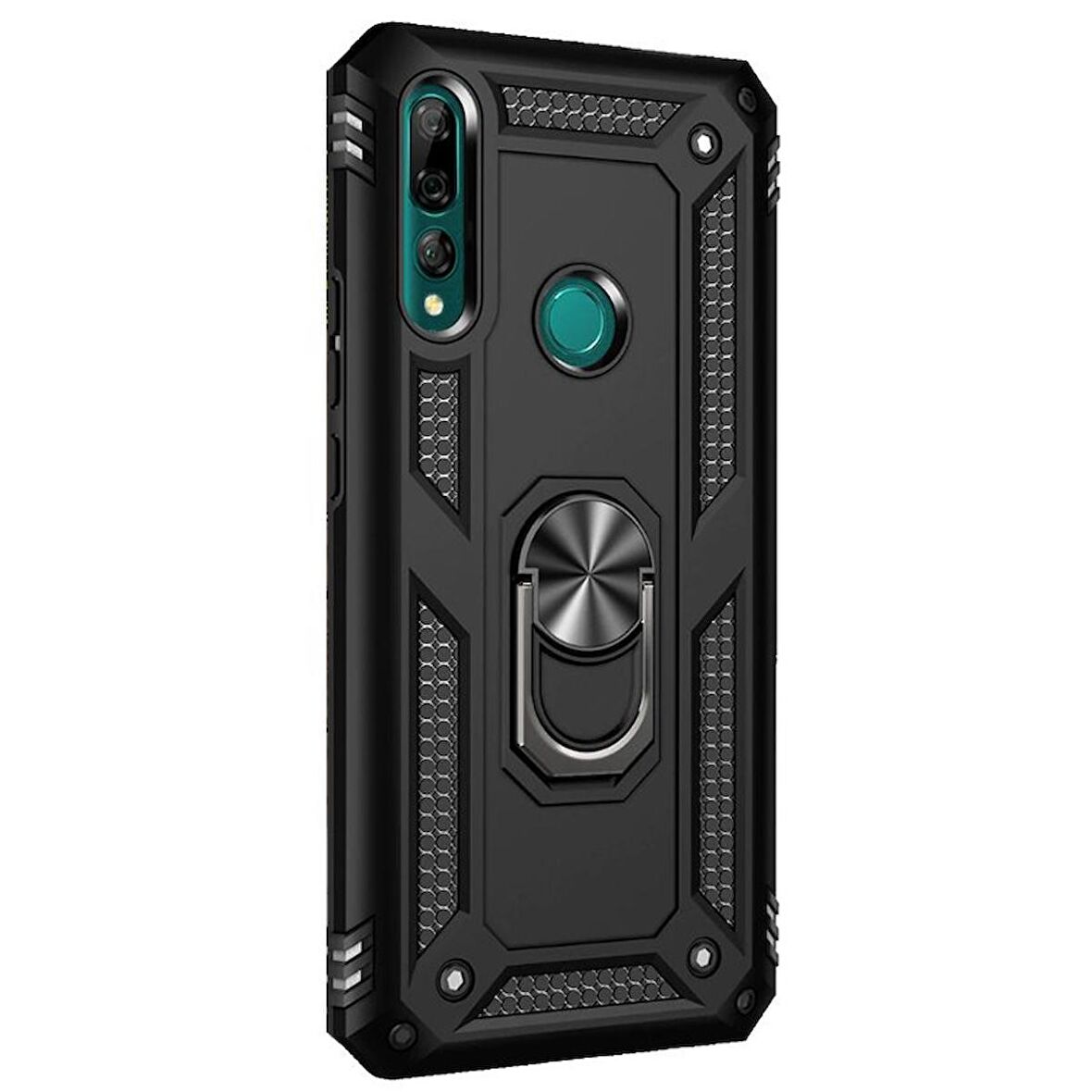Gpack Huawei Honor 9x Kılıf Vega Standlı Yüzüklü MıknatıslıNano Glass