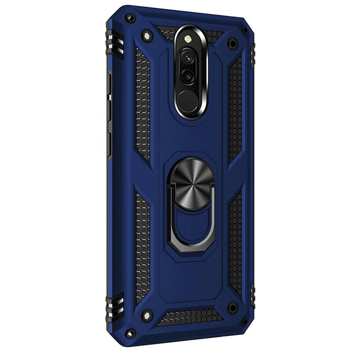 Gpack Xiaomi Redmi 8a Kılıf Vega Standlı Yüzüklü MıknatıslıNano Glass