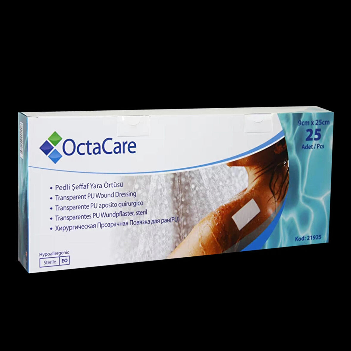 Octacare Şeffaf PU Film Yara Örtüsü 9cmx25cm 10 adet
