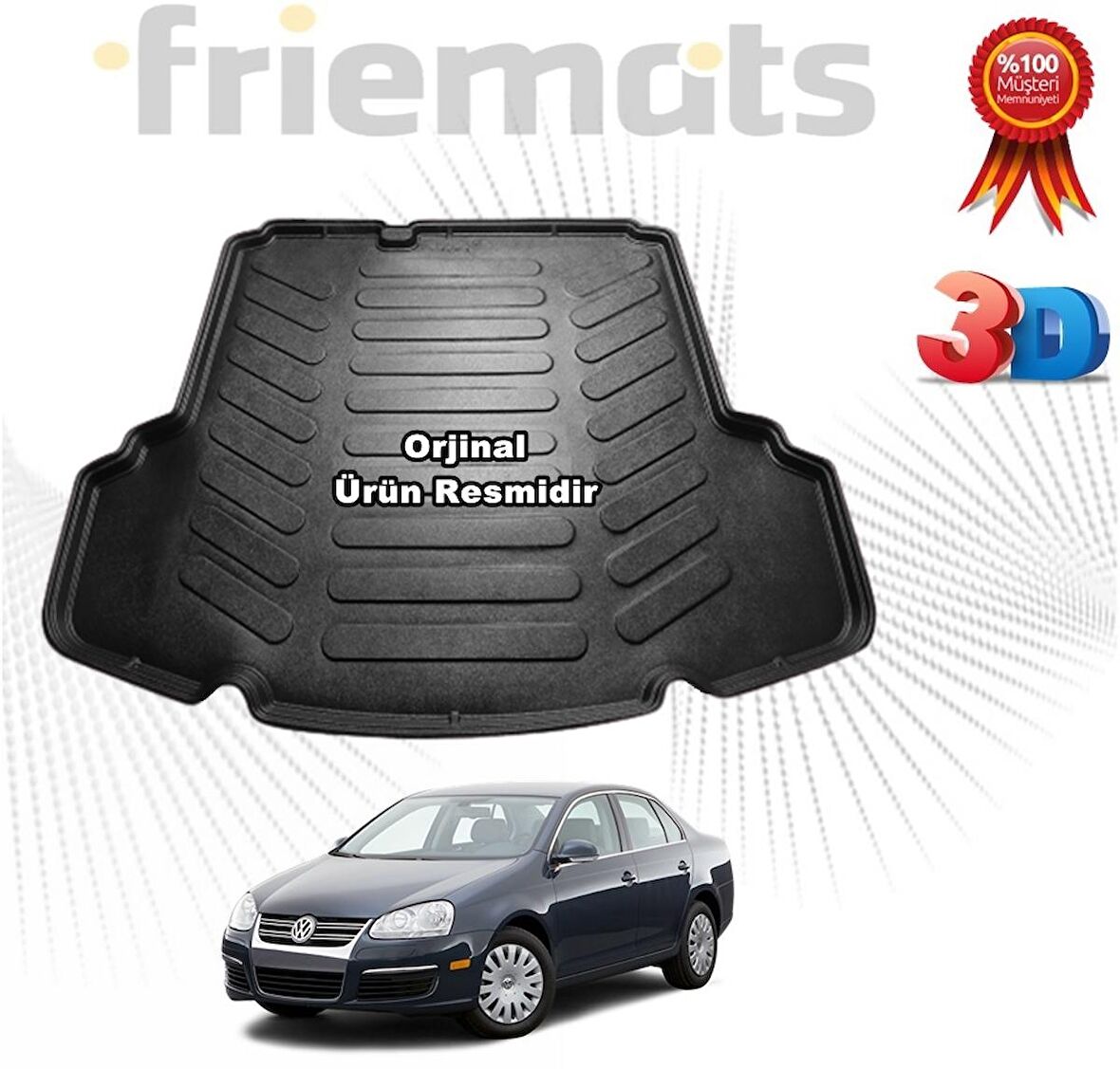 VW Jetta 3D Bagaj Havuz Paspası 2005-2010 Arası Friemats