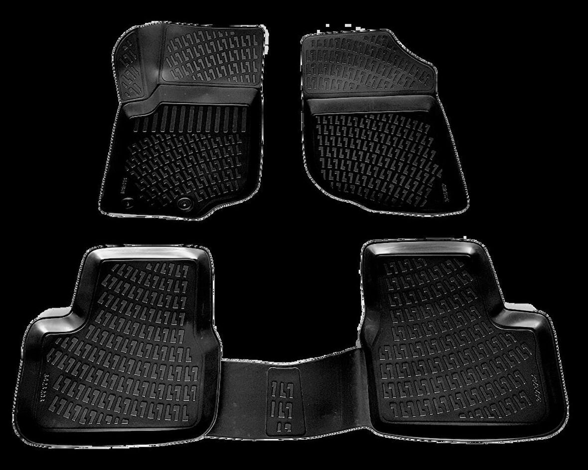 CARAKS Peugeot 207 3D Paspas Havuzlu HB 2006-2012 Arası 4 Parça SET