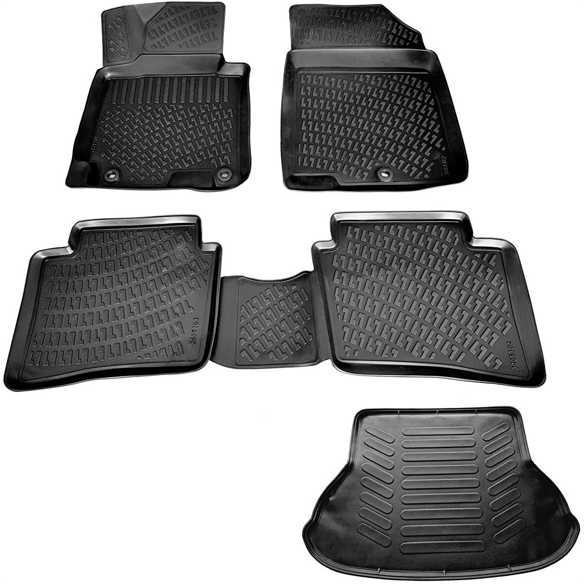 Hyundai Elantra 3D Havuzlu Paspas + Bagaj Havuzu 2011-2015 Arası Rizline Marka-