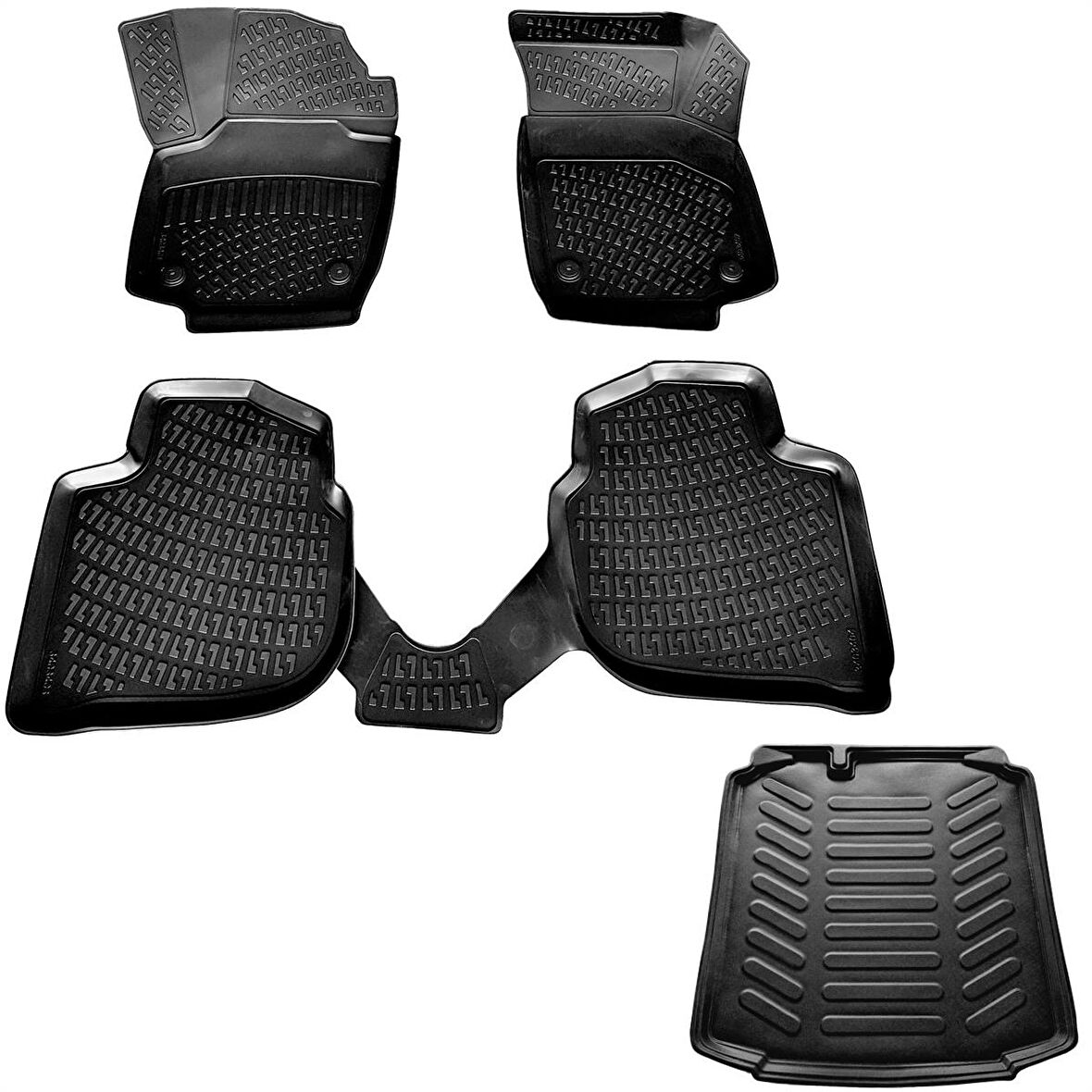 Seat Toledo 3D Havuzlu Paspas + 3D Bagaj Havuzu 2013-2020 Arası Rizline Marka
